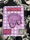 Play Dead Sticker - Fairly Quare Designs
