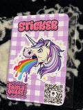 Pukicorn Sticker - Fairly Quare Designs