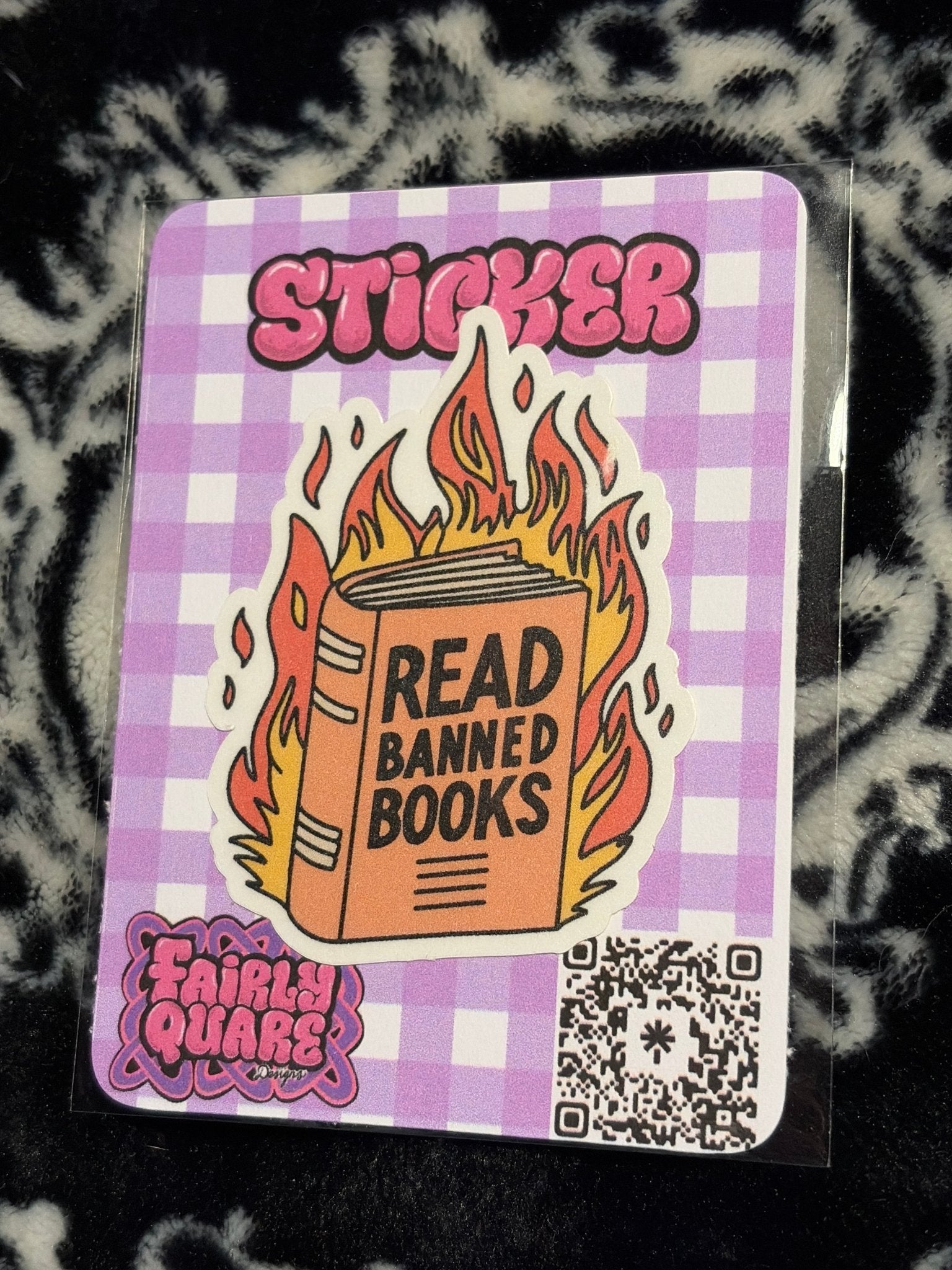 Read Banned Books Sticker - Fairly Quare Designs