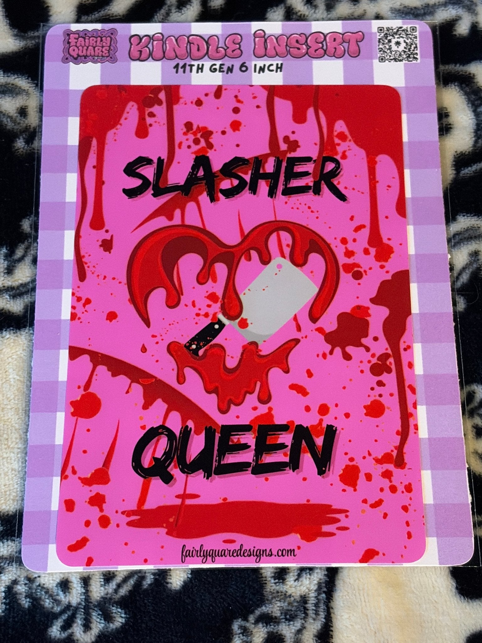 Slasher Queen Kindle Insert - Fairly Quare Designs