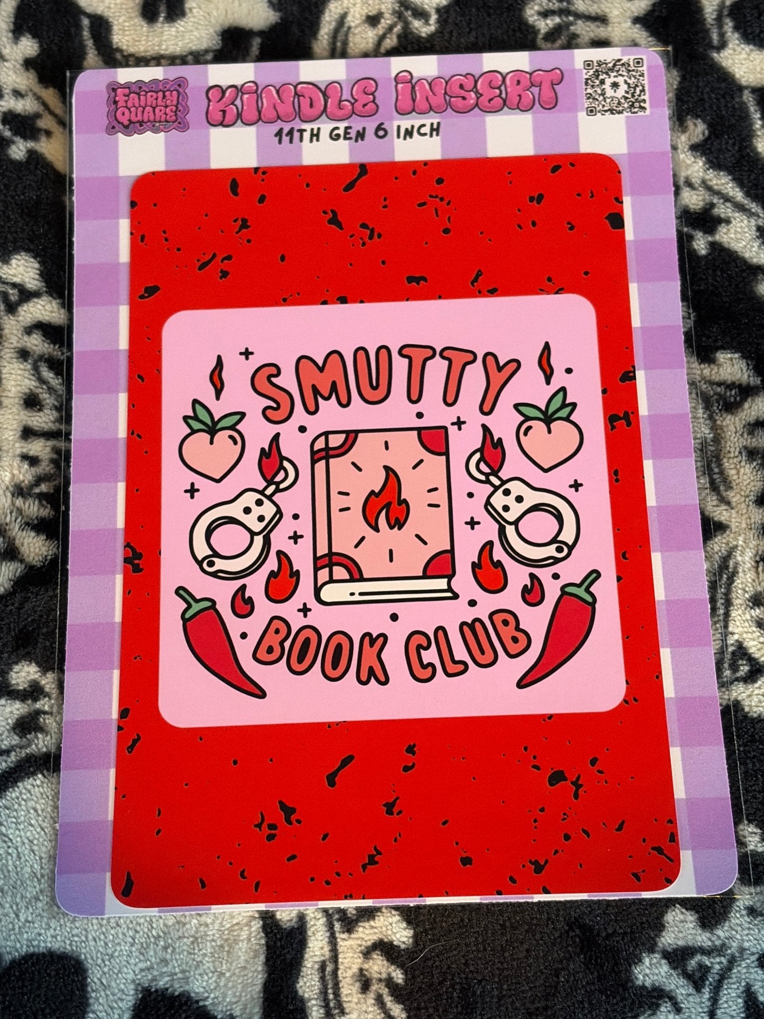 Smutty Book Club, Kindle Insert - Fairly Quare Designs