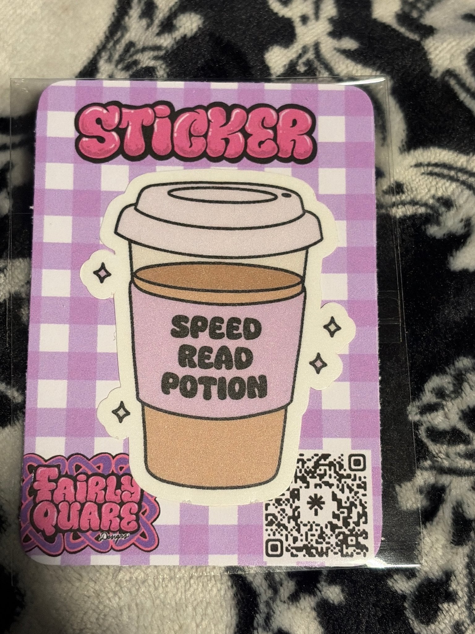Speed Reader Sticker - Fairly Quare Designs