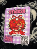 Spicy BookClub Sticker - Fairly Quare Designs