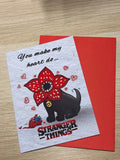 Stranger Things, Valentine’s Card - Fairly Quare Designs