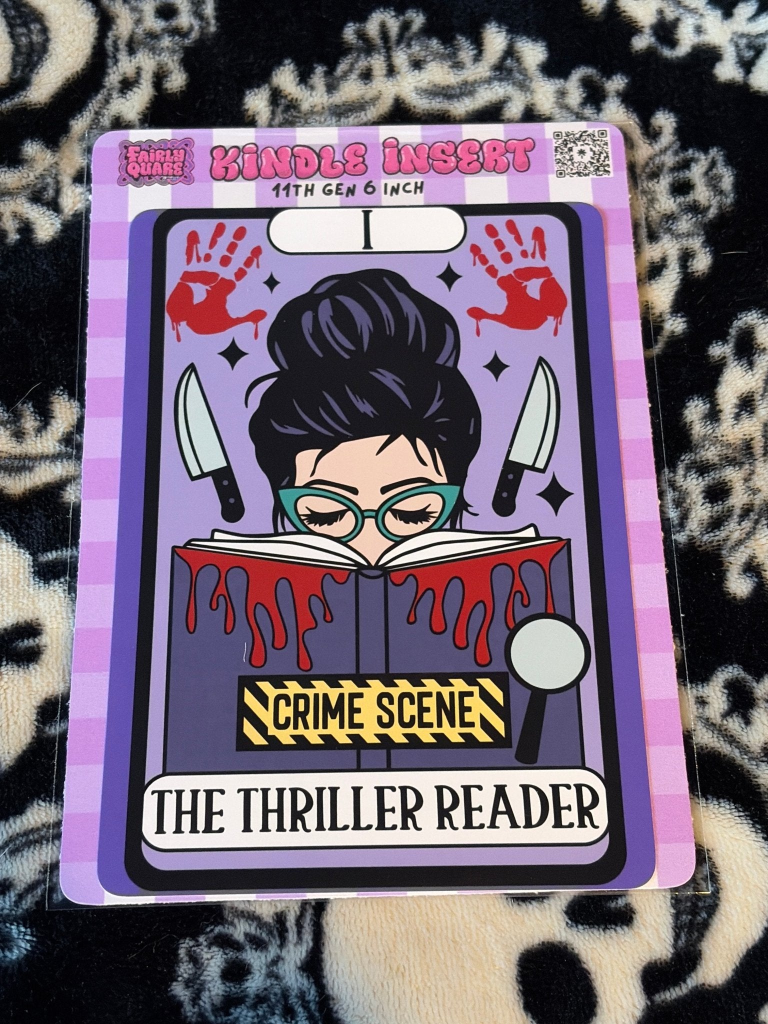 The Thriller Reader, Kindle Insert - Fairly Quare Designs
