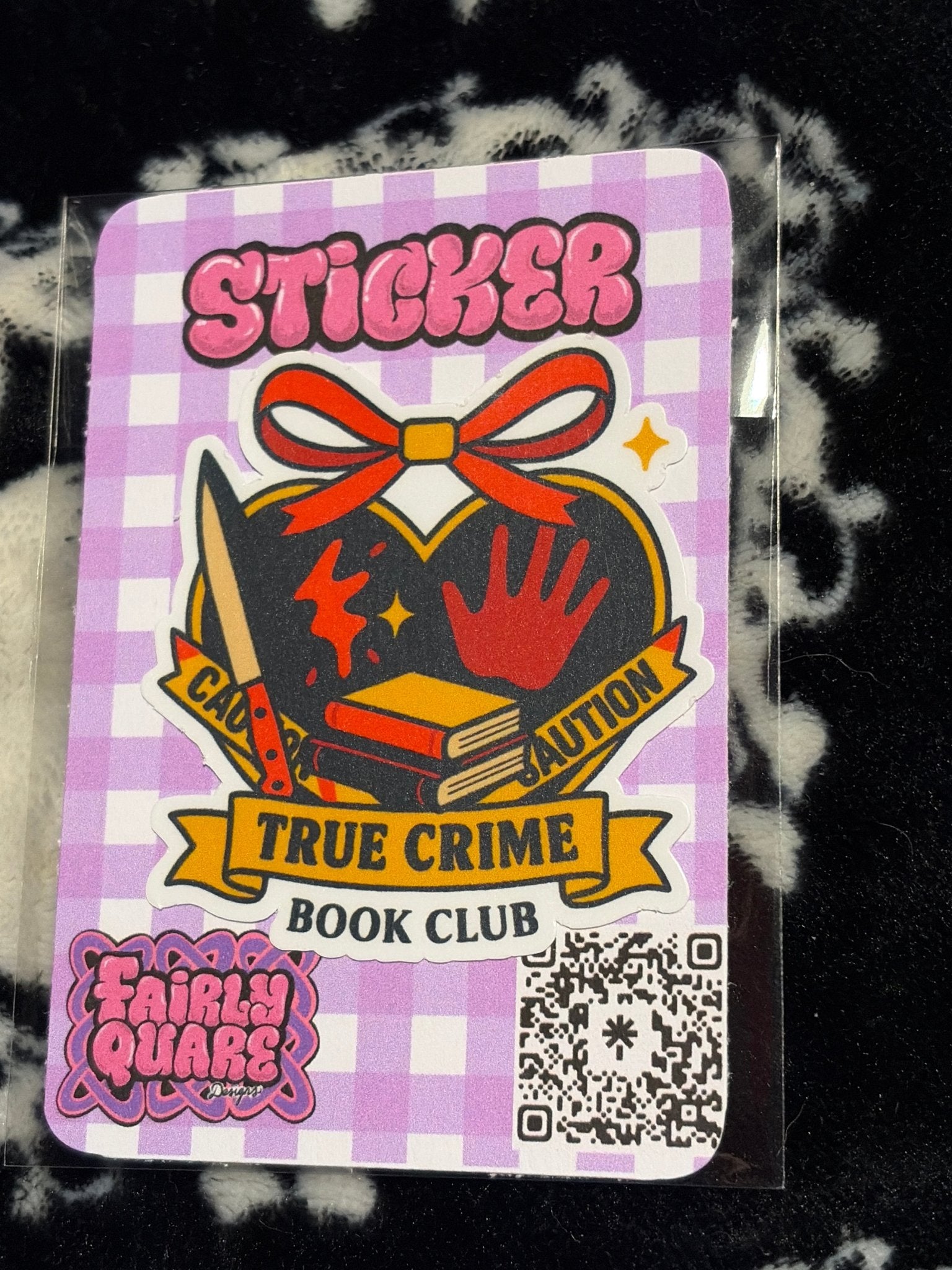 True Crime BookClub Sticker - Fairly Quare Designs