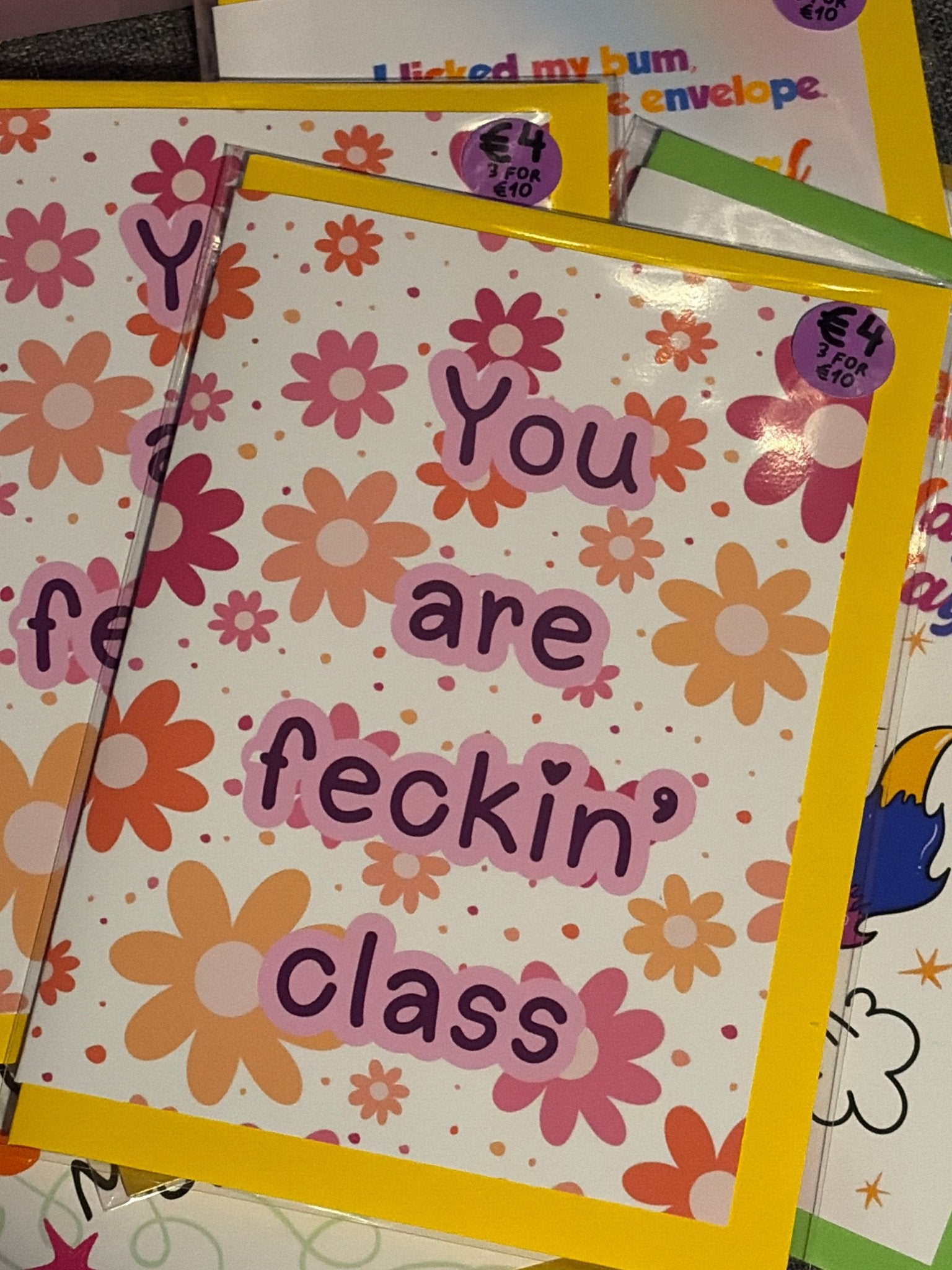 You’re Feckin Class Greeting Card - Fairly Quare Designs